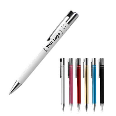Aluminum Click-Action Ballpoint Pen