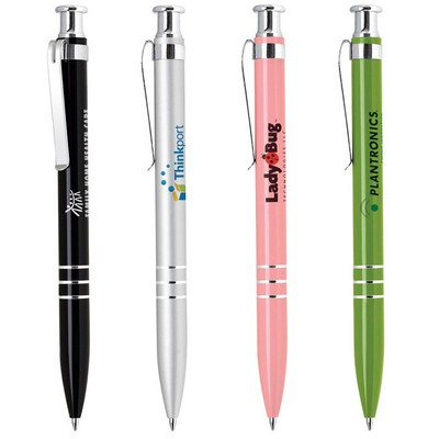 Click Action Aluminum Ballpoint Pen